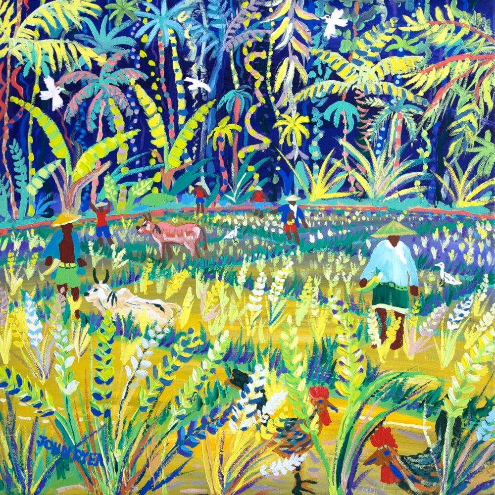John Dyer Painting. Jungle Rice, the Philippines John Dyer