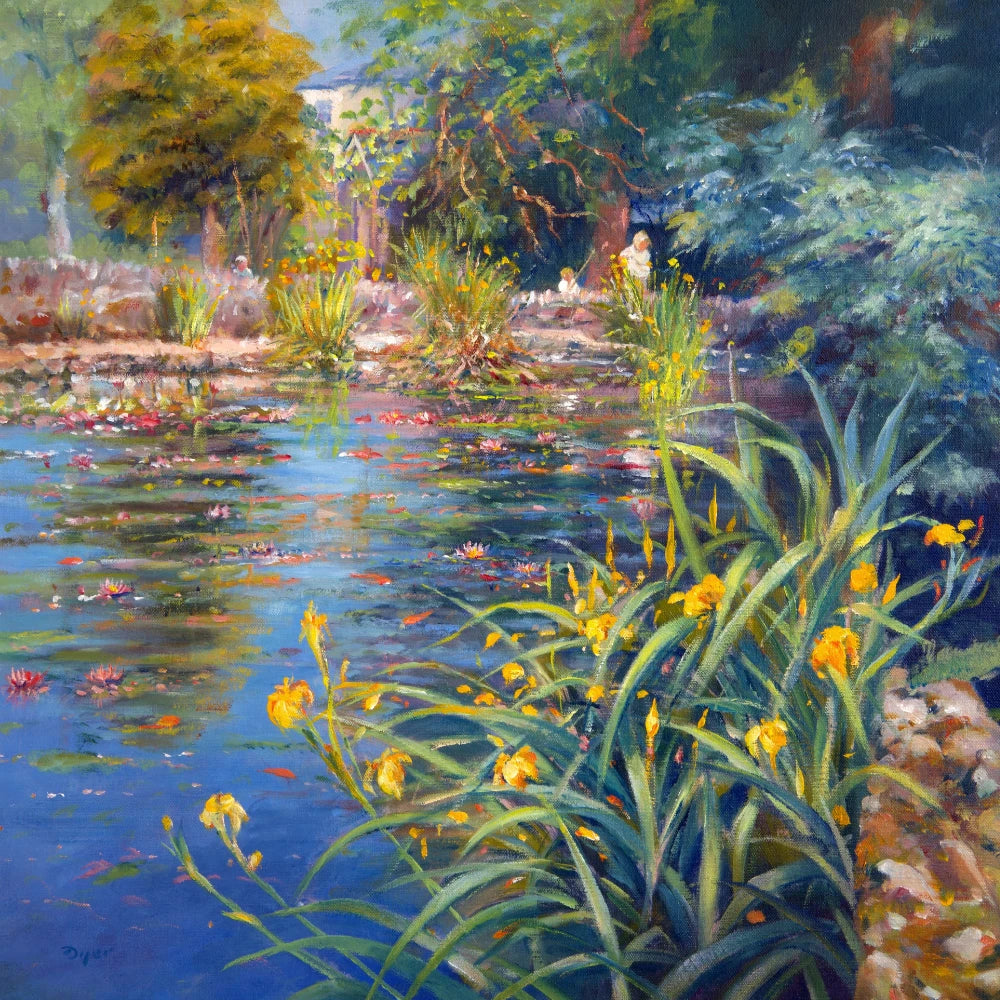 Ted Dyer Oil Painting. Early Summer Colours, Kimberley Park Ted Dyer