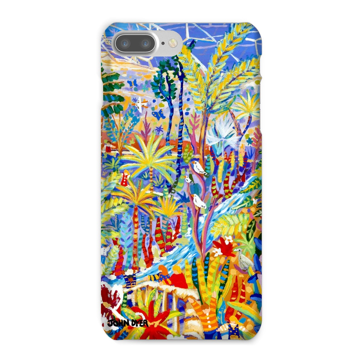 Snap Art Phone Case. Eden Project Rainforest. Artist John Dyer. Cornwall Art Gallery John Dyer
