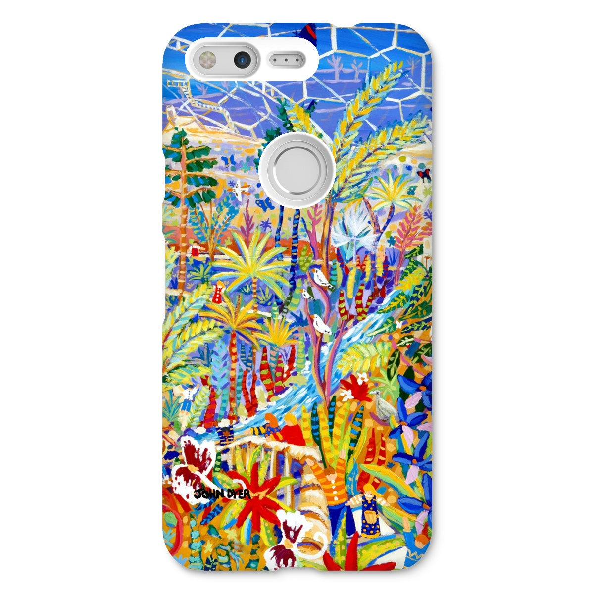 Snap Art Phone Case. Eden Project Rainforest. Artist John Dyer. Cornwall Art Gallery
