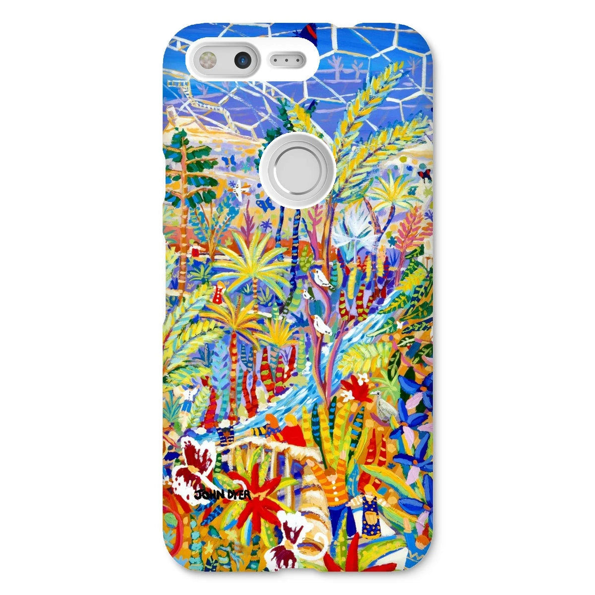 Snap Art Phone Case. Eden Project Rainforest. Artist John Dyer. Cornwall Art Gallery John Dyer