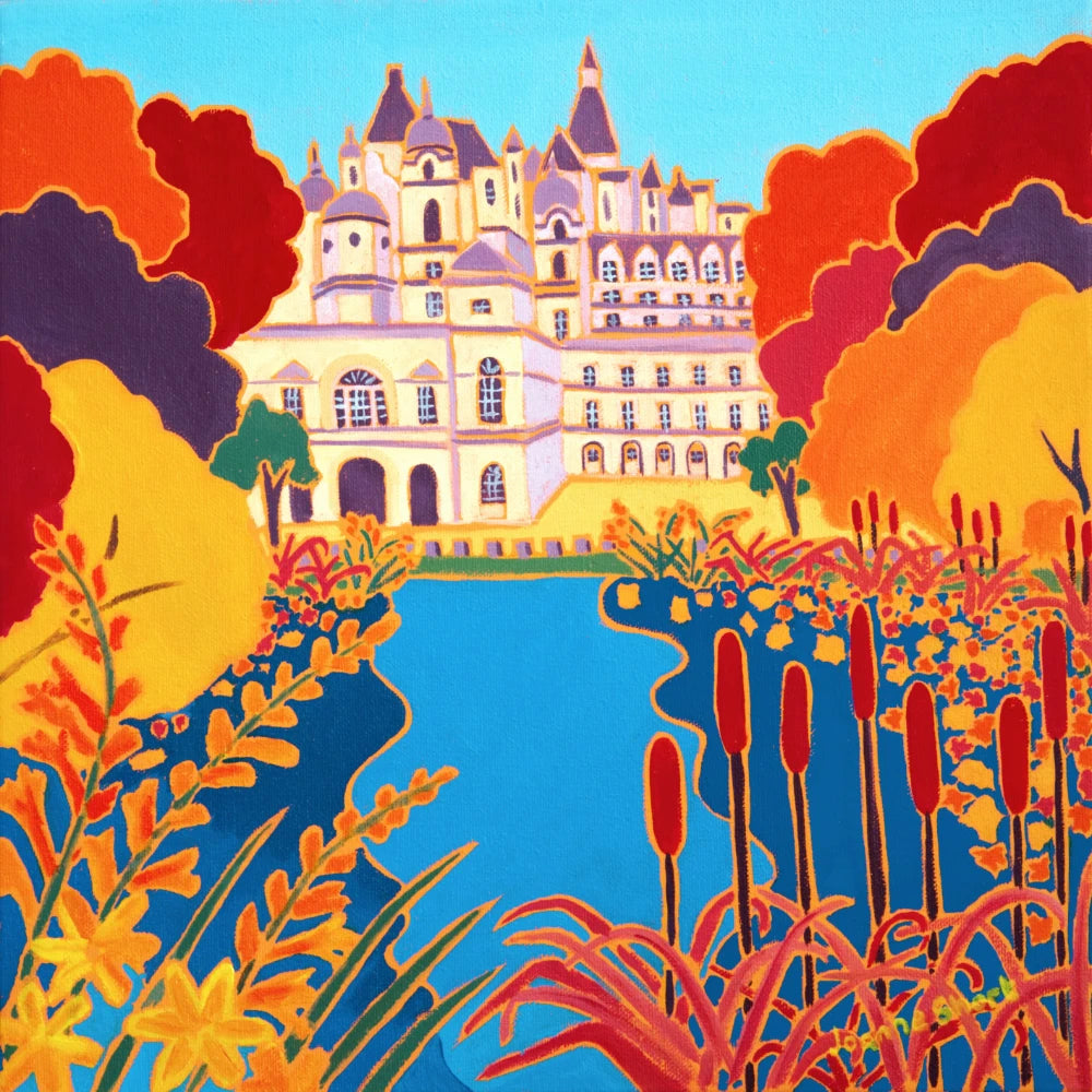 Original Painting by Joanne Short. Autumn Colours, St James’s Park Garden, London. 12 x 12 inches oil on canvas Joanne Short