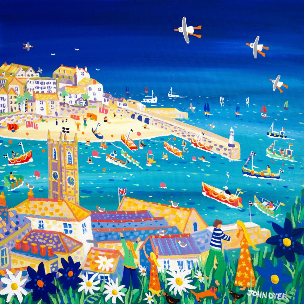 John Dyer Painting. Stunning View, St Ives John Dyer