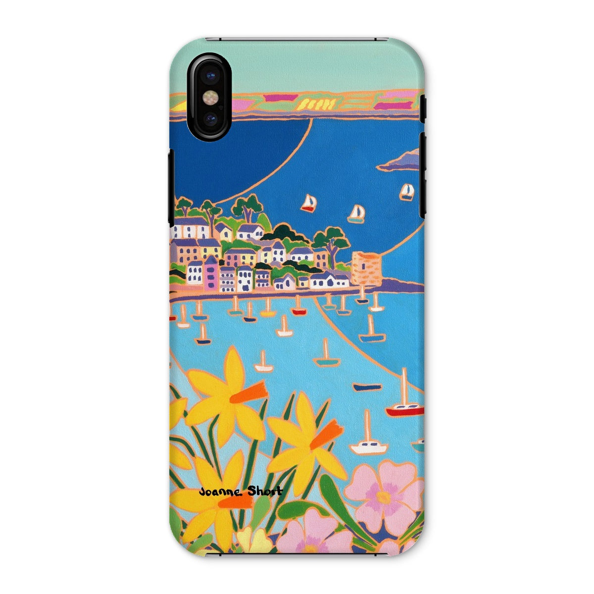 Snap Art Phone Case. Polruan, Fowey River. Artist Joanne Short. Cornwall Art Gallery