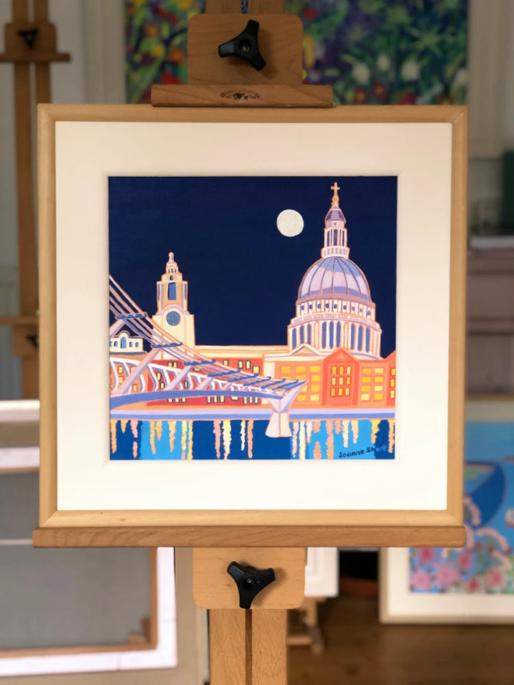 Painting by Joanne Short. Full Moon over St Paul’s Cathedral, London Joanne Short