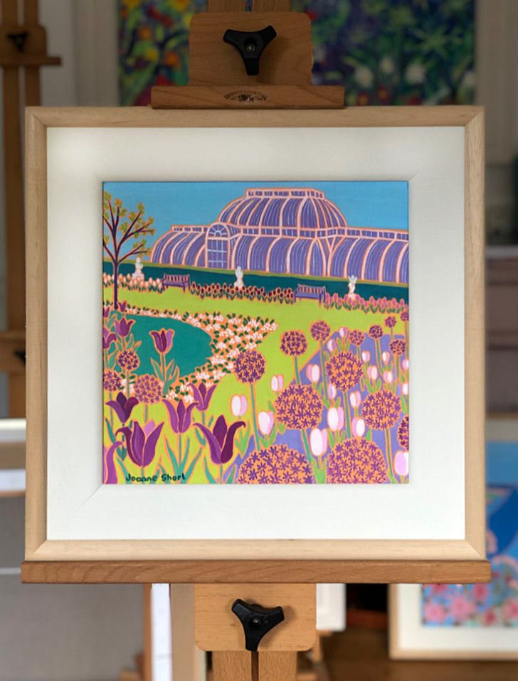 Original Painting by Joanne Short. Spring Flowers, Kew Gardens, London