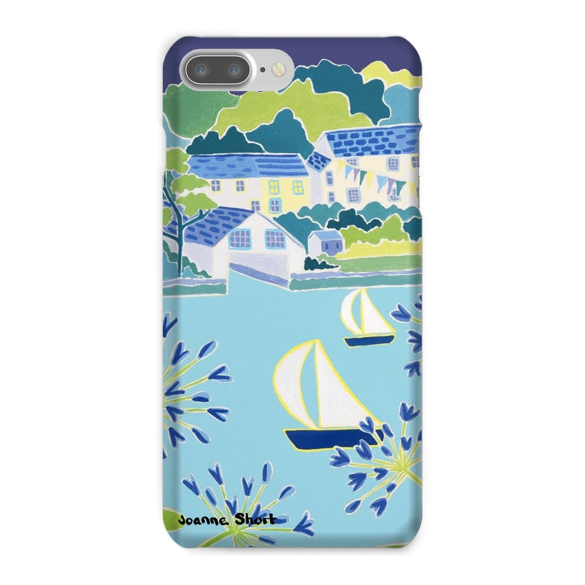 Snap Art Phone Case. Helford River & Village. Artist Joanne Short. Cornwall Art Gallery Joanne Short
