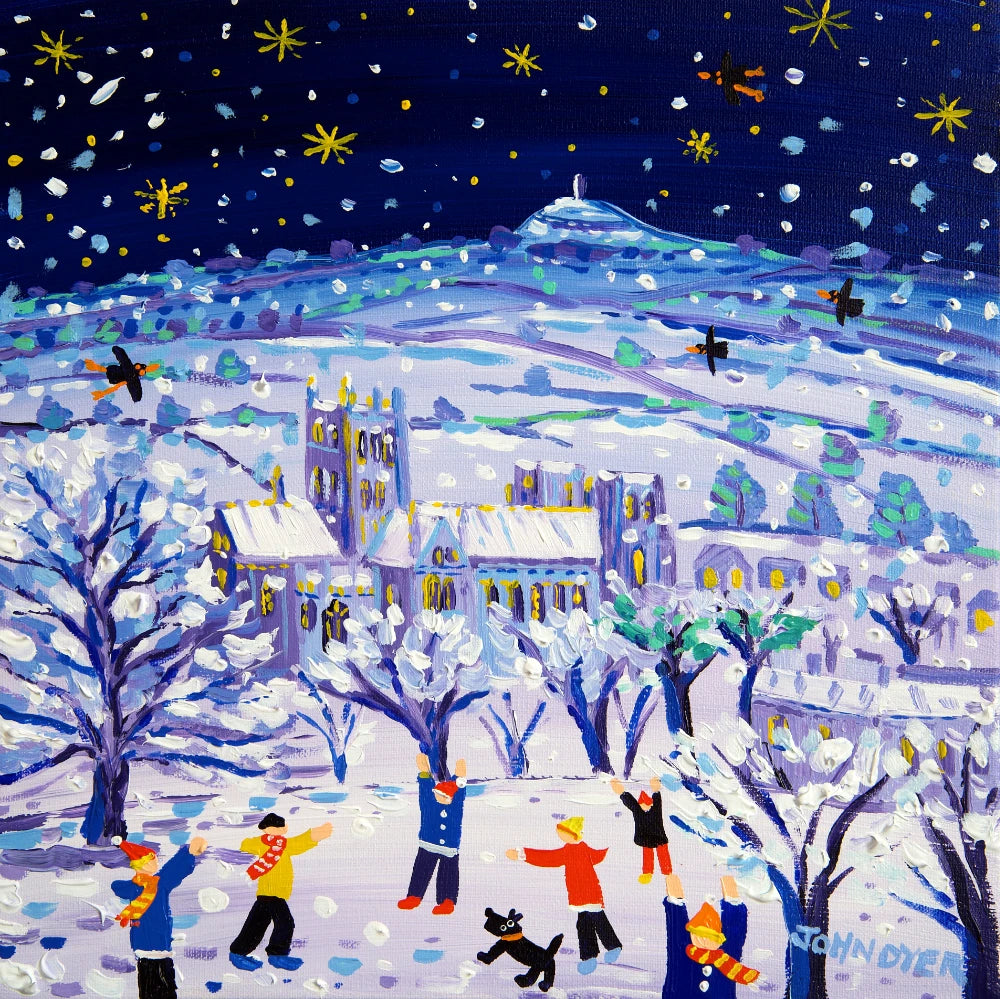 John Dyer Painting. Little Stars and Snowflakes, Wells. Somerset Art Gallery. John Dyer