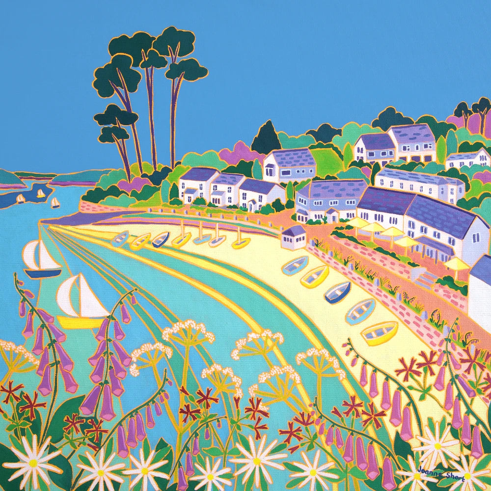 Joanne Short Painting. Cornish Wild Flowers, Helford Passage Joanne Short