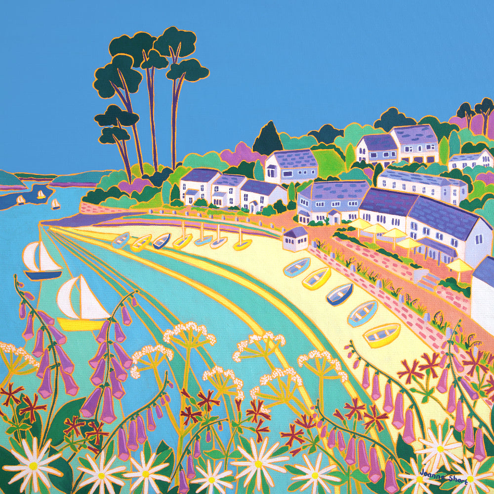 Joanne Short Painting. Cornish Wild Flowers, Helford Passage