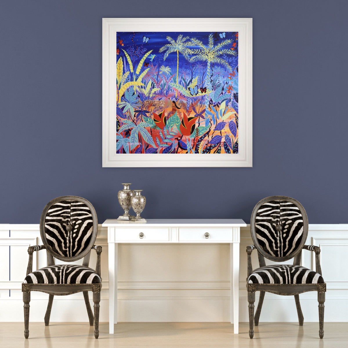 Original Painting by John Dyer. 'Rare - Spiritual Rebirth'. Amazon Rainforest Spirit Painting inspired by the Yawanawá Tribe. Eden Project Artist in Residence