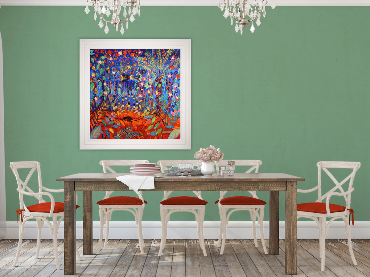 Original Painting by John Dyer. The Creation of Uni (Ayahuasca). Painting inspired by the Yawanawá Tribe. Amazon Rainforest.