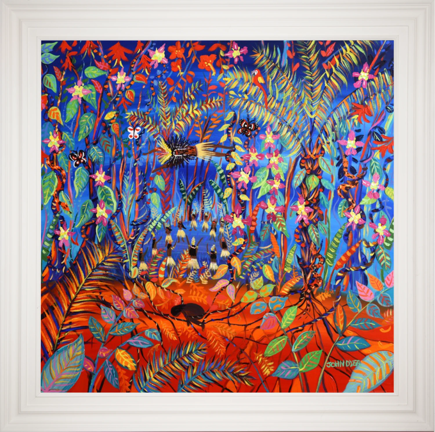 Original Painting by John Dyer. The Creation of Uni (Ayahuasca). Painting inspired by the Yawanawá Tribe. Amazon Rainforest. John Dyer