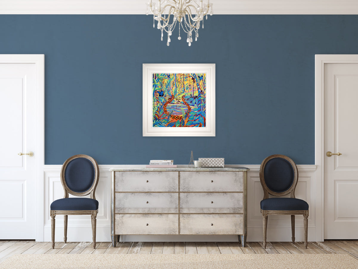 John Dyer Painting. The Healing Shaman, Yawanawá Tribe, Amazon Rainforest