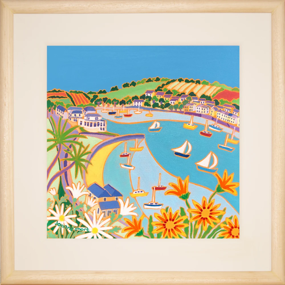 Joanne Short Painting. Looking towards Greenbank and Flushing, Falmouth Joanne Short