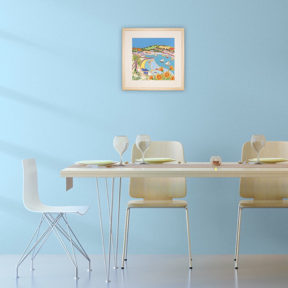 Joanne Short Painting. Looking towards Greenbank and Flushing, Falmouth