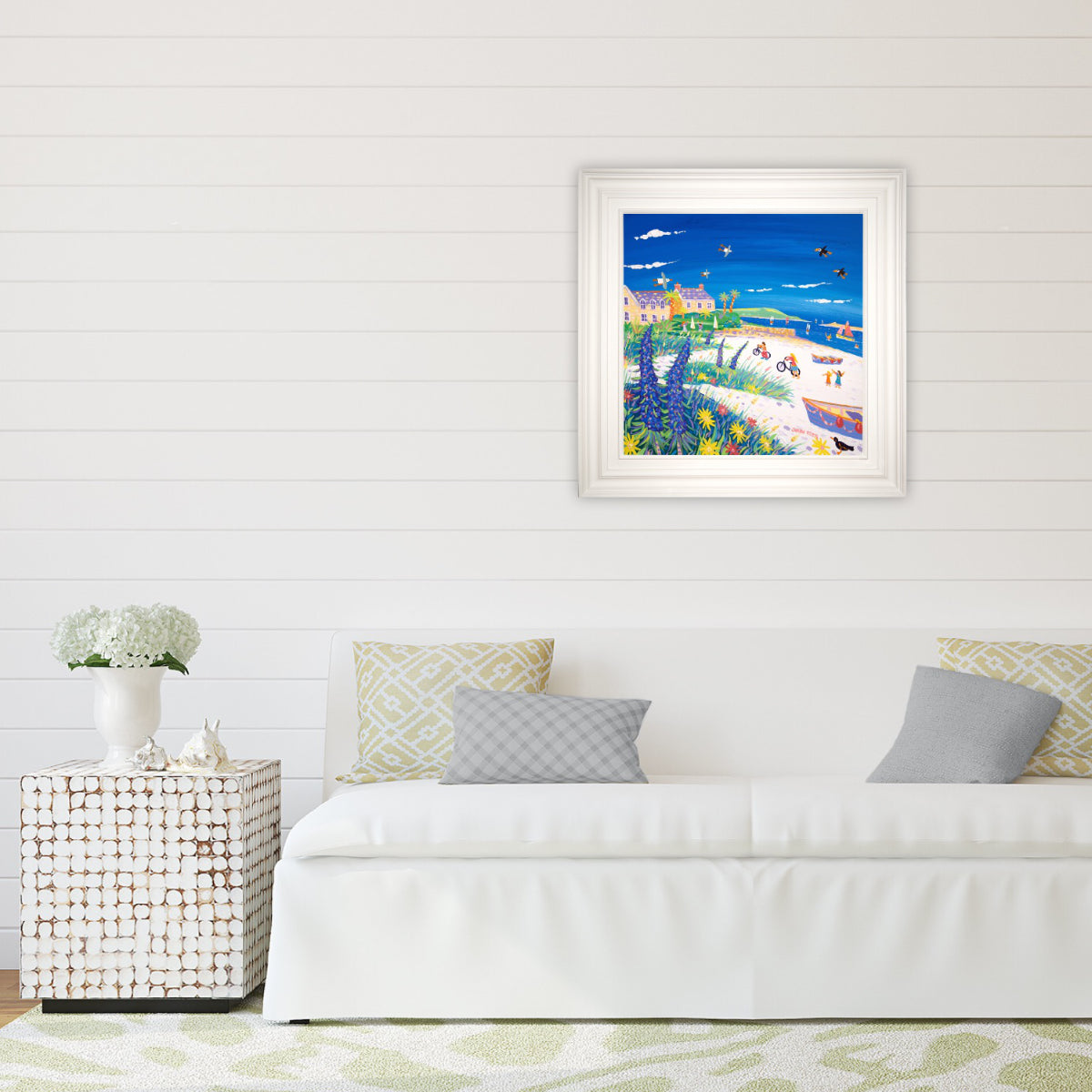 John Dyer Painting. Seaside Holiday, Tresco