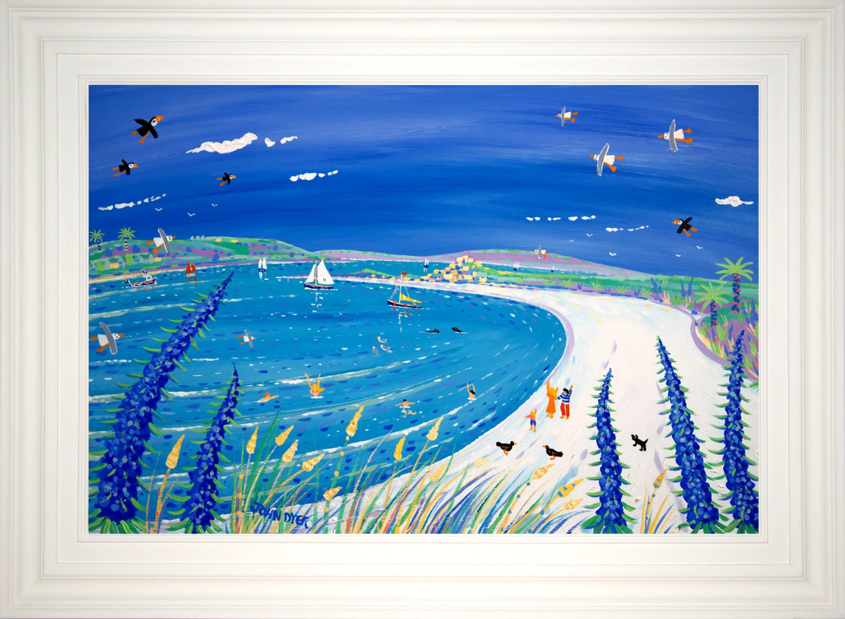 Painting by John Dyer. Island Life, Pentle Bay, Tresco John Dyer