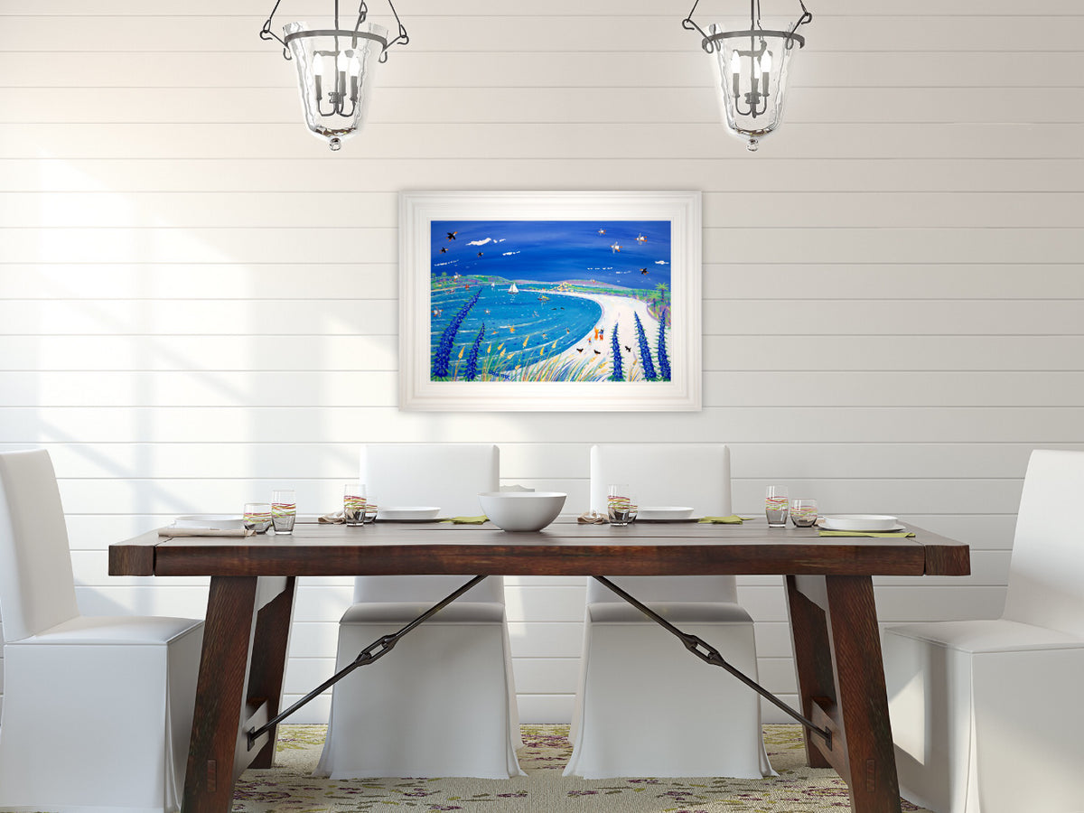 Painting by John Dyer. Island Life, Pentle Bay, Tresco