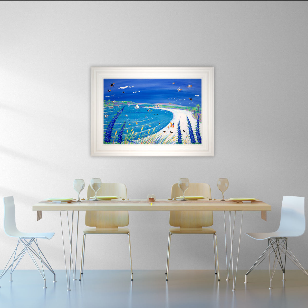 Painting by John Dyer. Island Life, Pentle Bay, Tresco