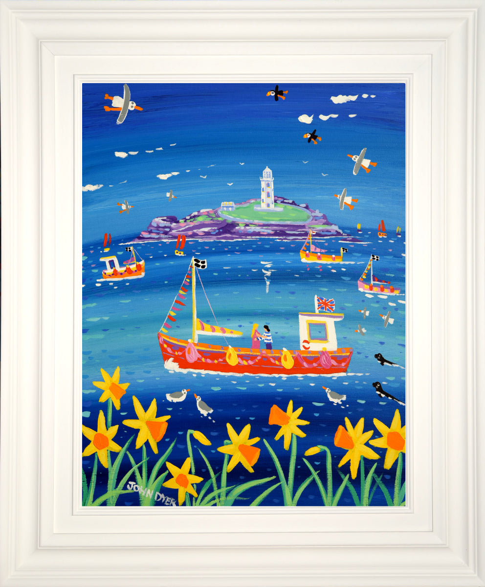 John Dyer Painting. Sea of Love, Godrevy