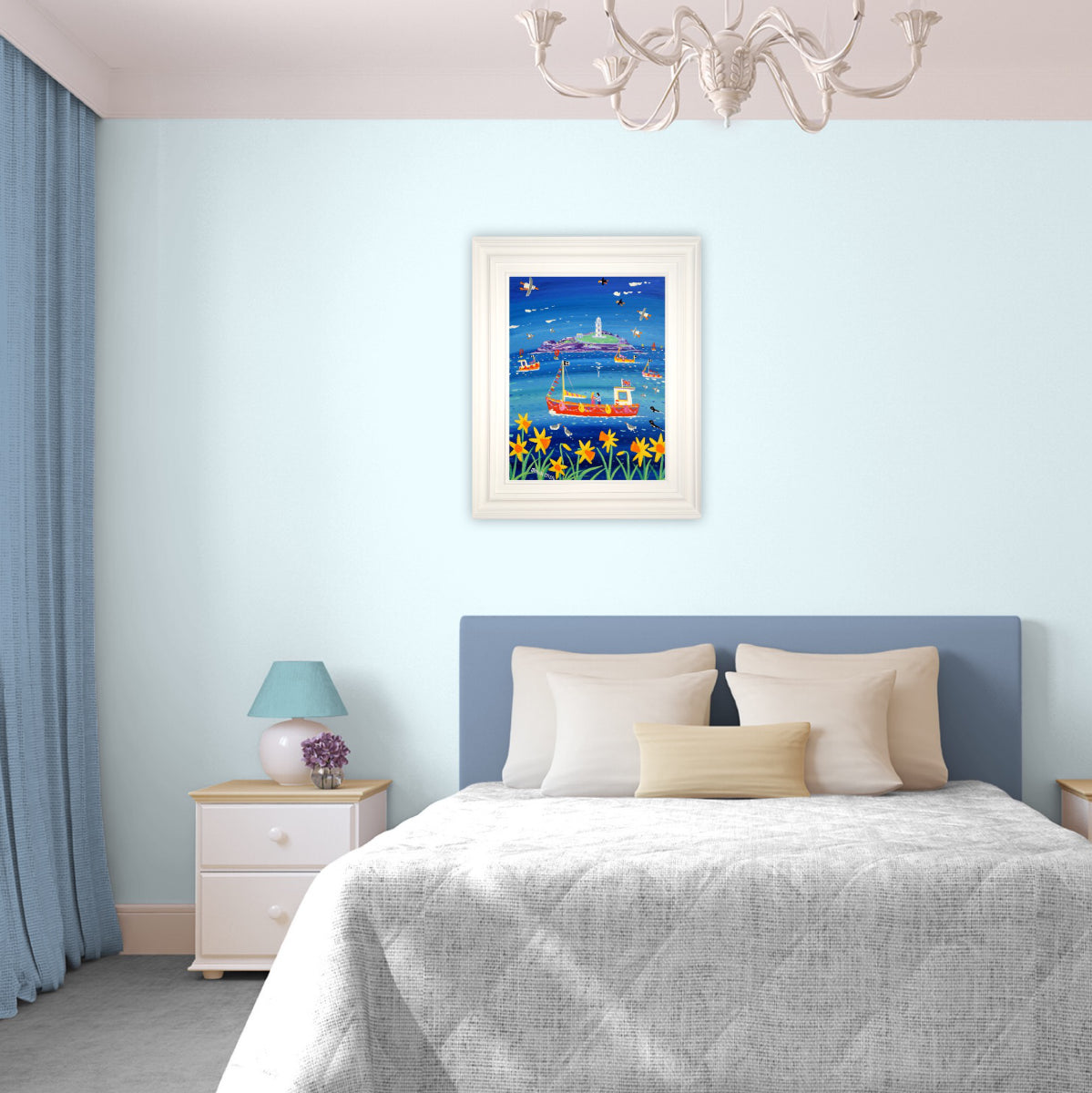 John Dyer Painting. Sea of Love, Godrevy