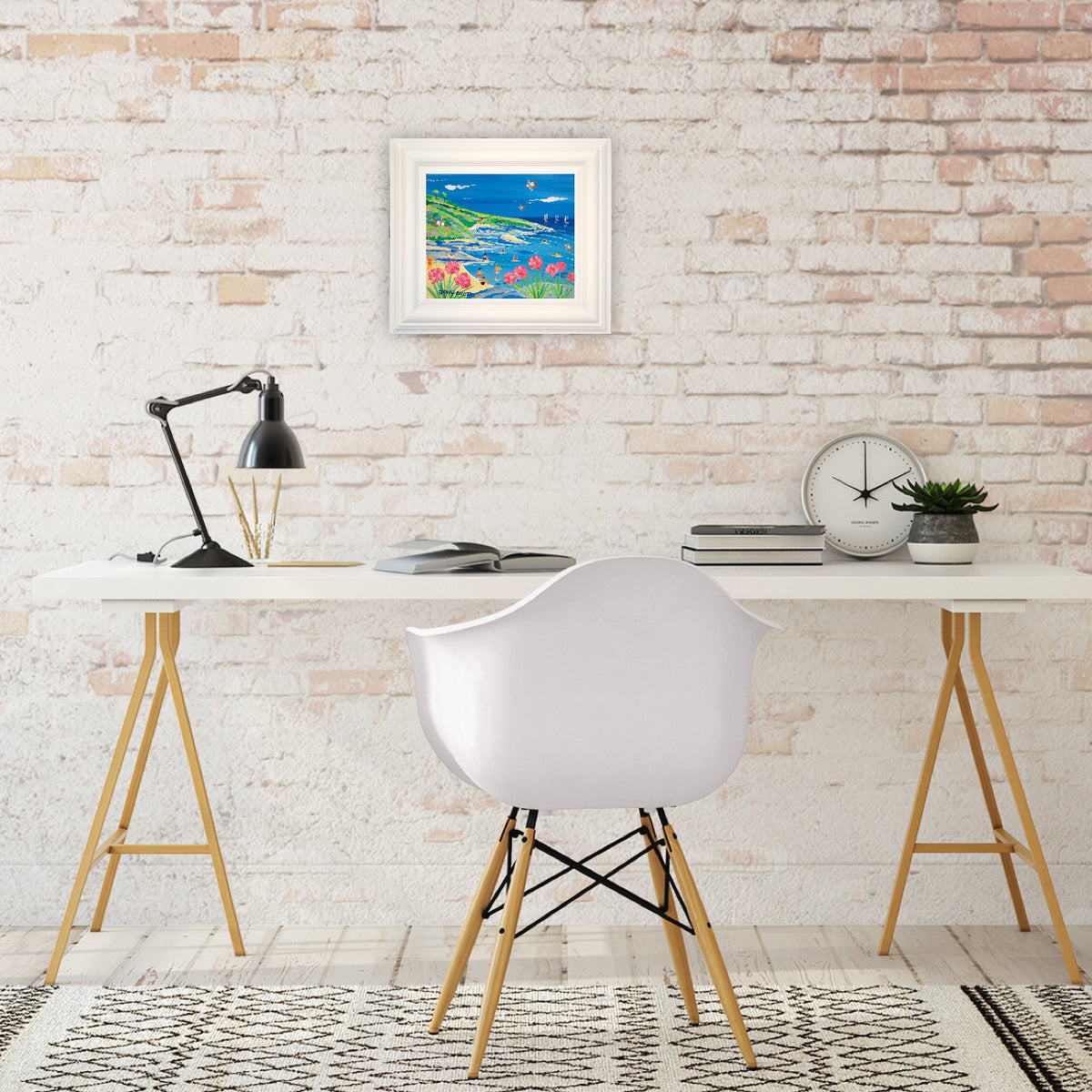 John Dyer Painting. Splashing about in Prussia Cove