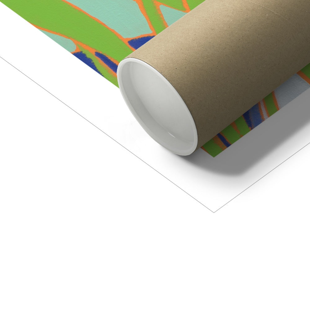 Joanne Short Open Edition Cornish Art Print. 'View across the River Fowey, Polruan'. Cornwall Art Gallery