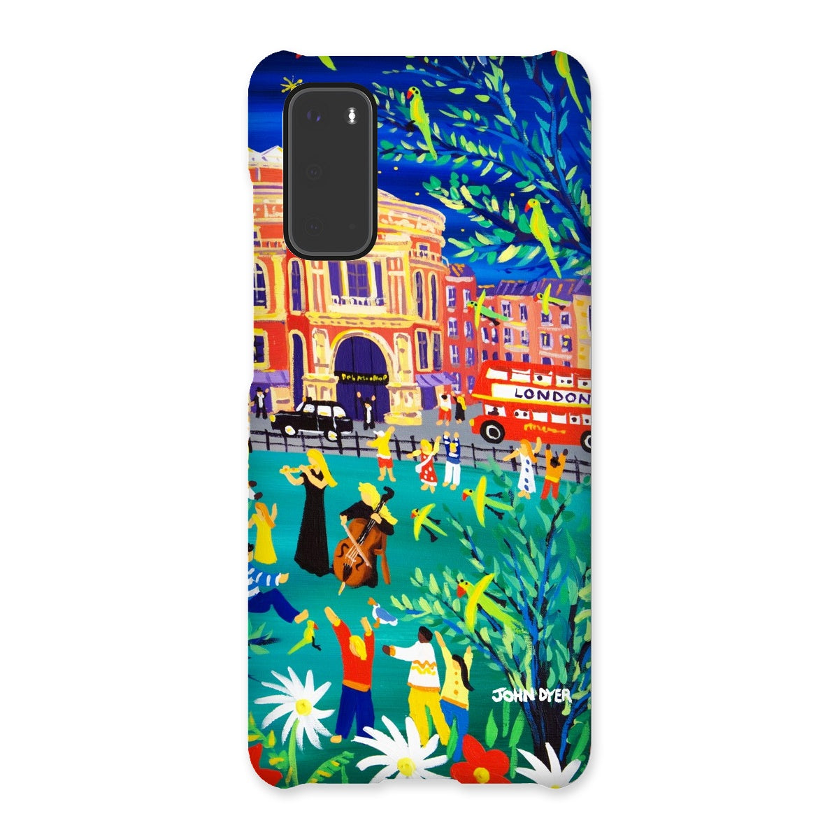Snap Art Phone Case. Royal Albert Hall, Hyde park, London. Musicians. Artist John Dyer. Cornwall Art Gallery