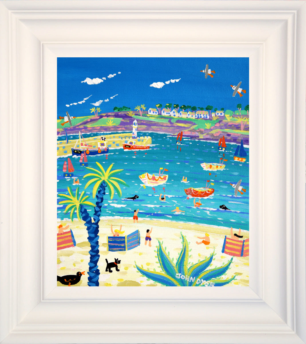 John Dyer Painting. Incoming Tide, St Ives