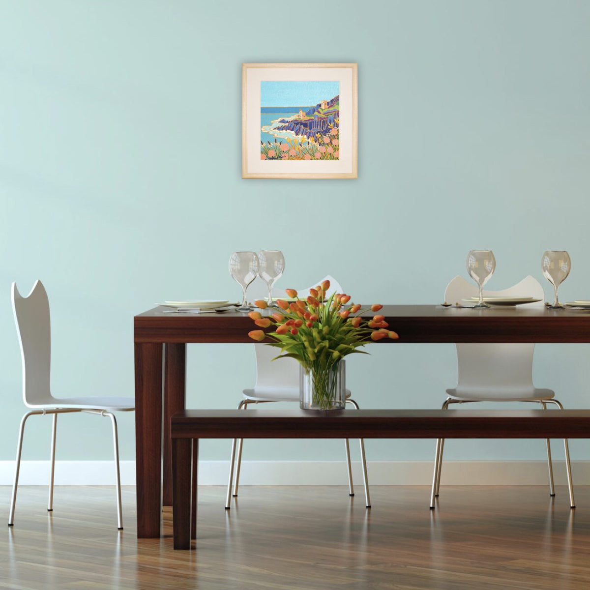 Joanne Short Painting. Rugged Cornwall, Botallack