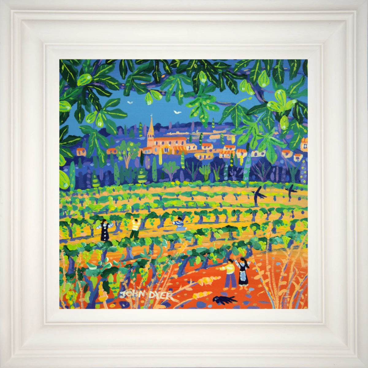 John Dyer Painting. Figs and Grapes under the Hot Sun, Saint-Saturnin-lès-Apt, Provence John Dyer