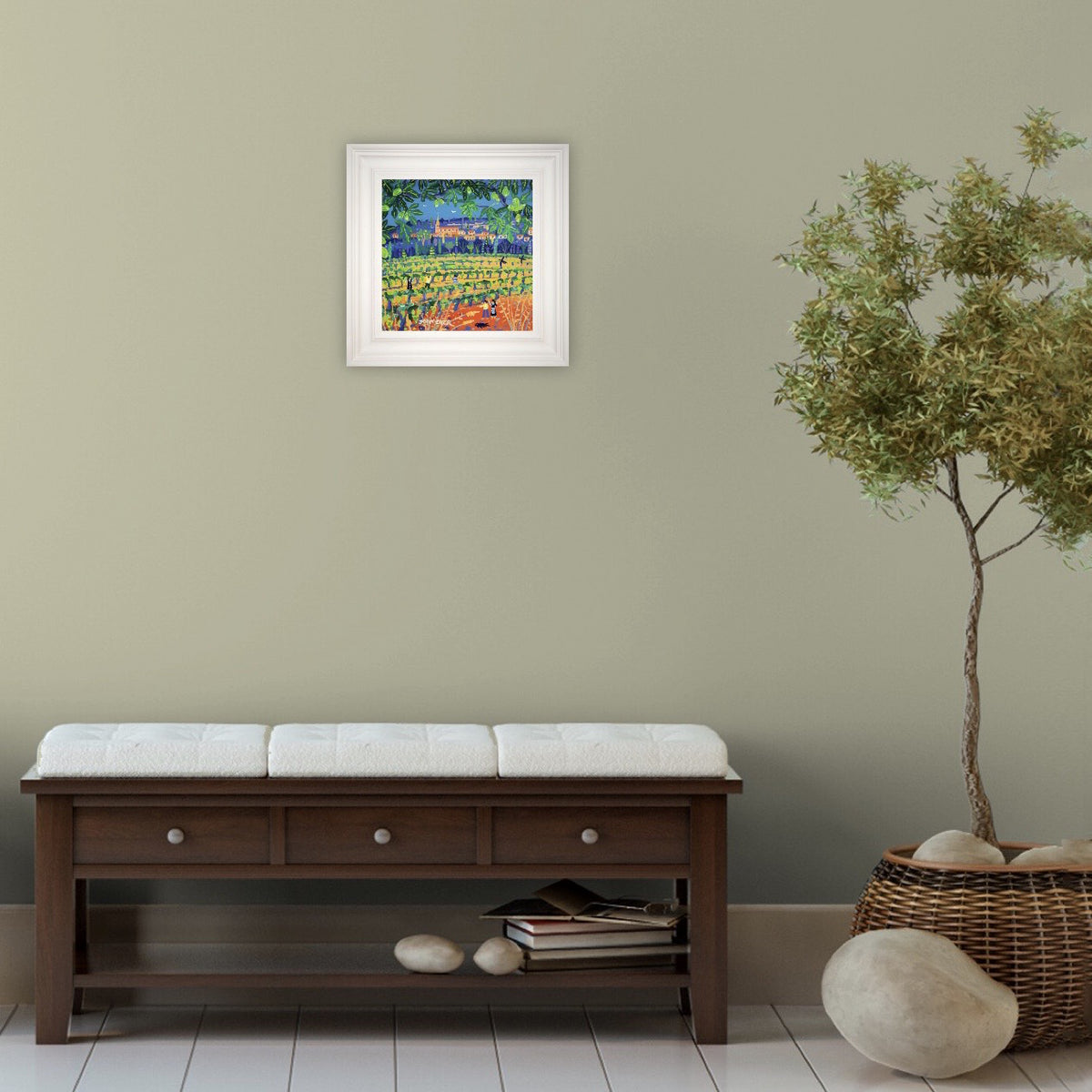 John Dyer Painting. Figs and Grapes under the Hot Sun, Saint-Saturnin-lès-Apt, Provence