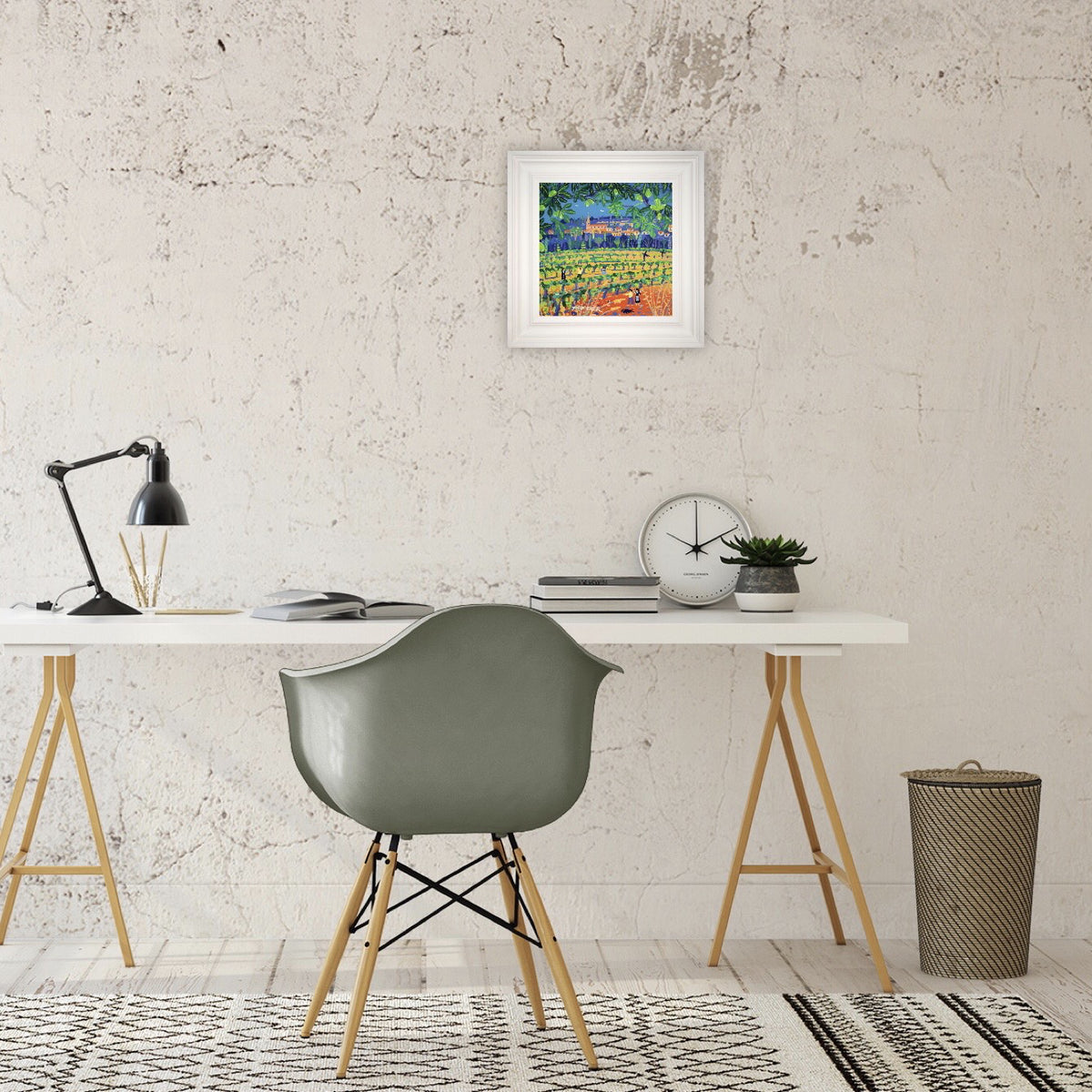 John Dyer Painting. Figs and Grapes under the Hot Sun, Saint-Saturnin-lès-Apt, Provence