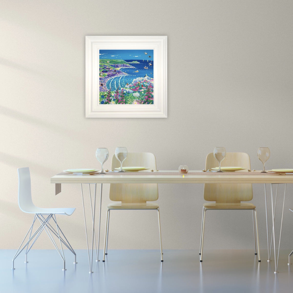 John Dyer Painting. Listening to the Waves, Zennor Head