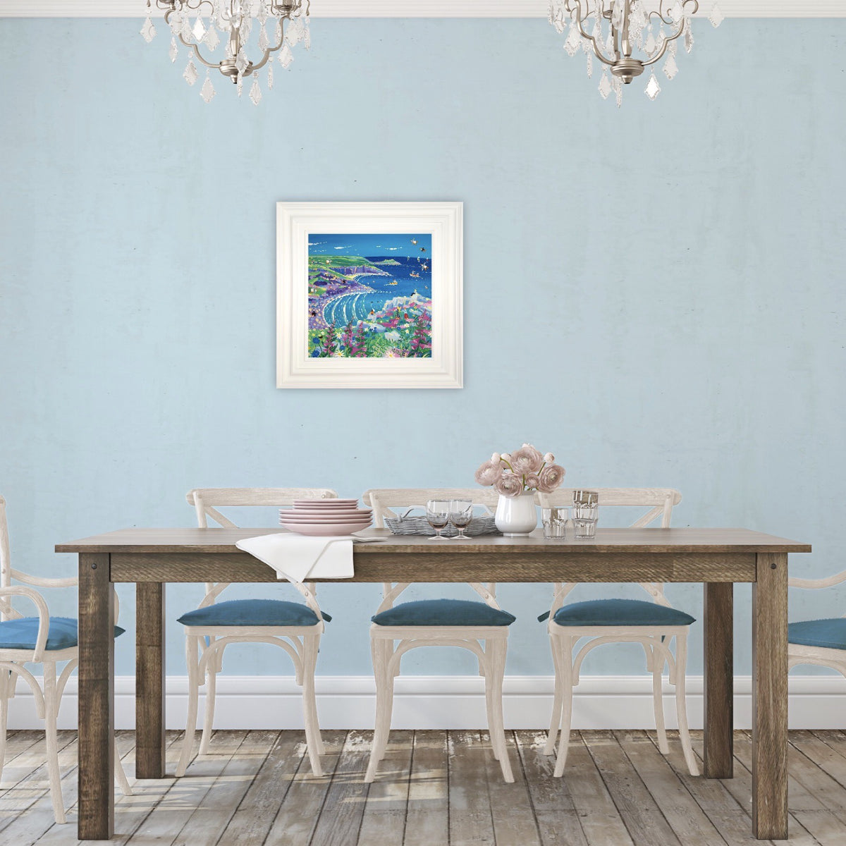 John Dyer Painting. Listening to the Waves, Zennor Head