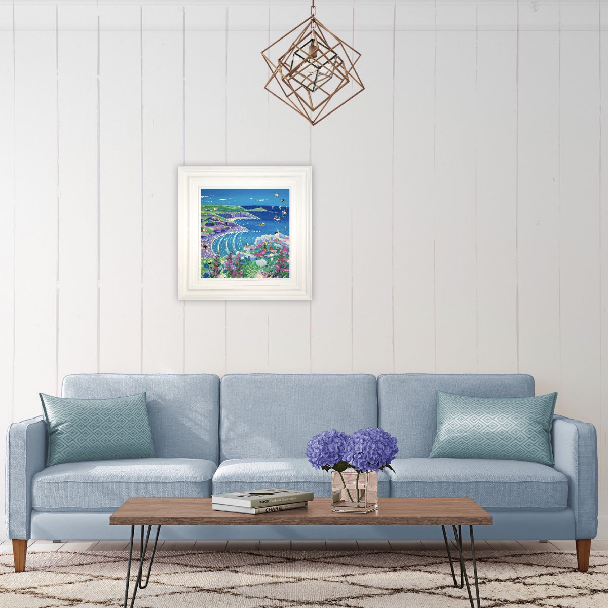 John Dyer Painting. Listening to the Waves, Zennor Head