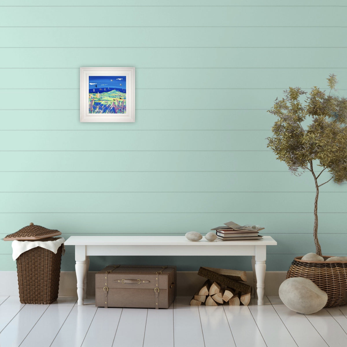 John Dyer Painting. Walking to Carn Brea, Cornwall.