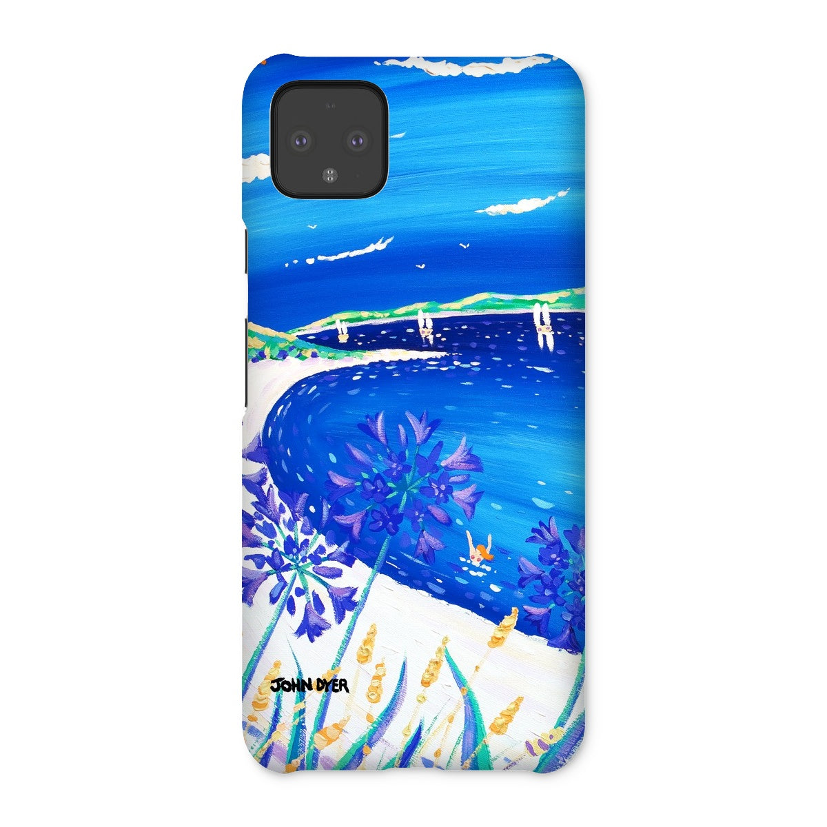 Snap Art Phone Case. Agapanthus Flowers, Tresco. Artist John Dyer. Cornwall Art Gallery.
