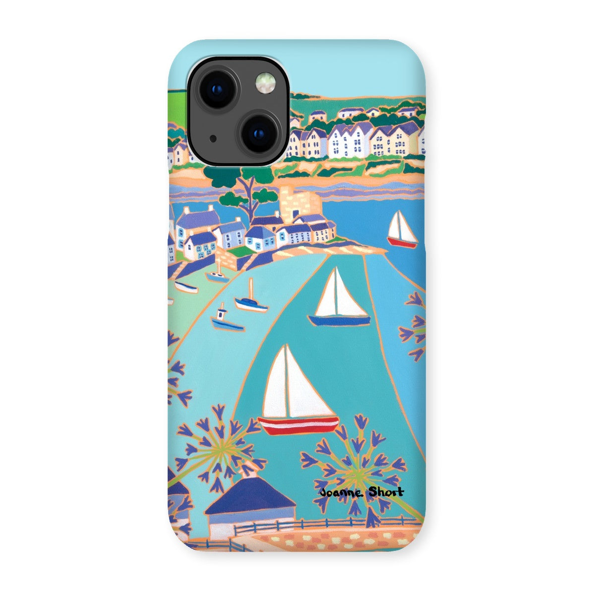 Snap Art Phone Case. Polruan & Fowey River. Artist Joanne Short. Cornwall Art Gallery