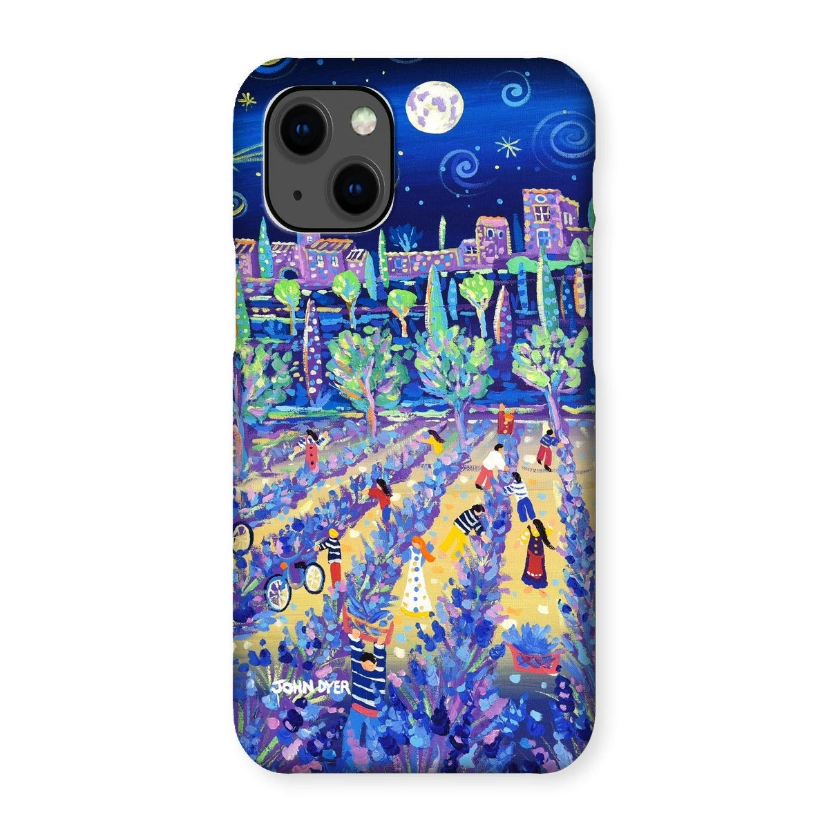 Snap Art Phone Case. Lavender Pickers, Provence, France. Artist John Dyer. Cornwall Art Gallery. John Dyer