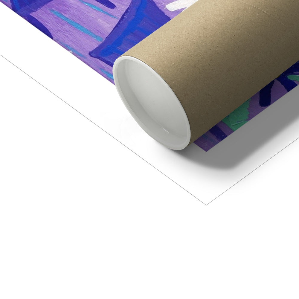 John Dyer Fine Art Print. Open Edition Cornish Art Print. 'Teatime Treats at the Tresanton Hotel, St Mawes' Cornwall Art Gallery Coastal Print