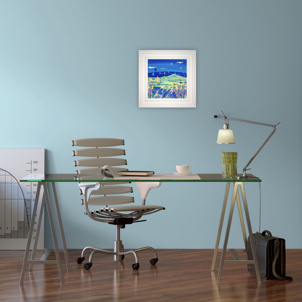 John Dyer Painting. Walking to Carn Brea, Cornwall.