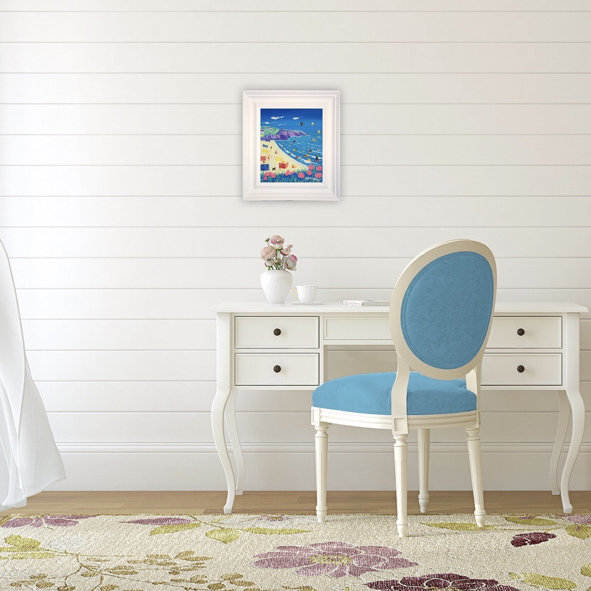 John Dyer Painting. A Day at the Beach, Porthtowan