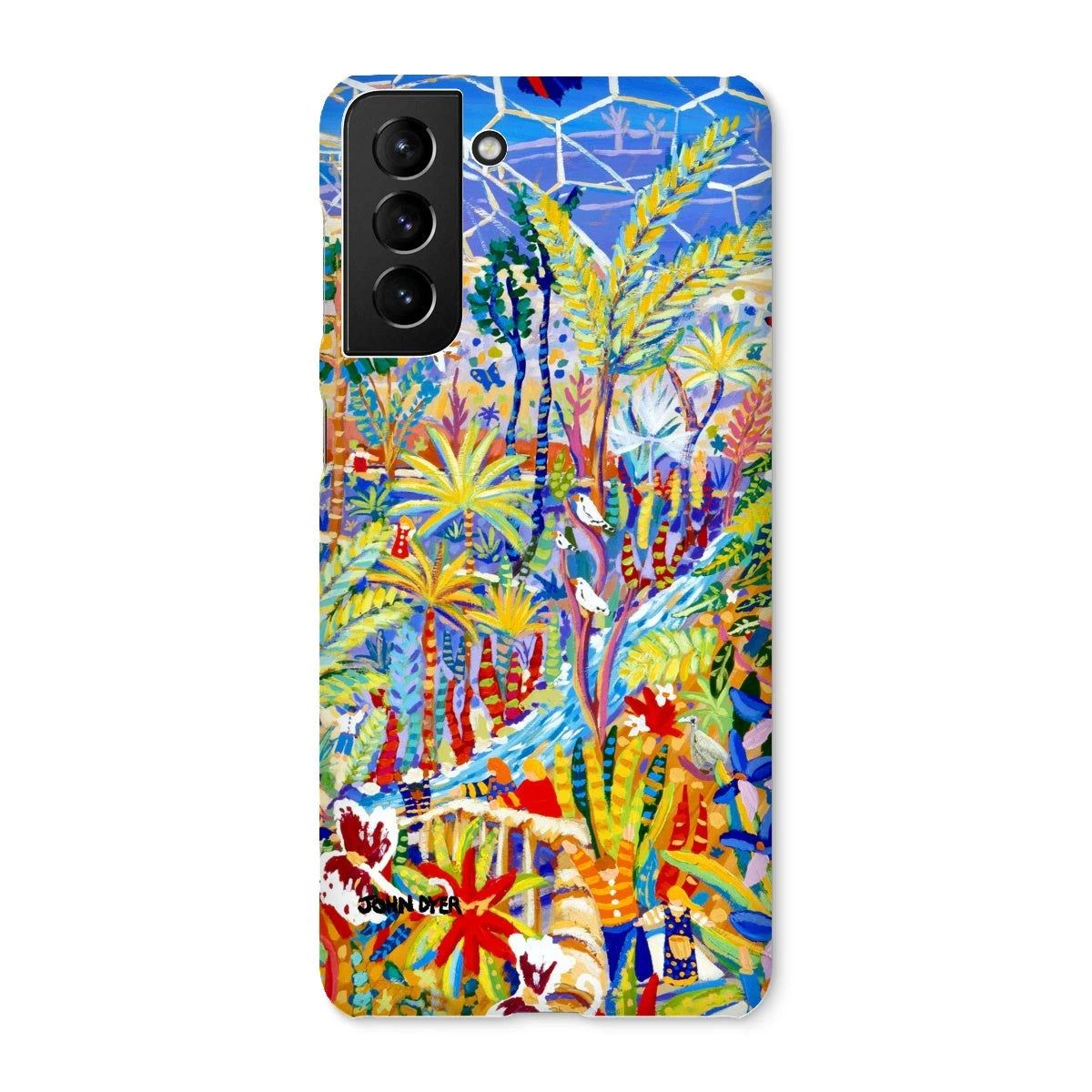 Snap Art Phone Case. Eden Project Rainforest. Artist John Dyer. Cornwall Art Gallery John Dyer