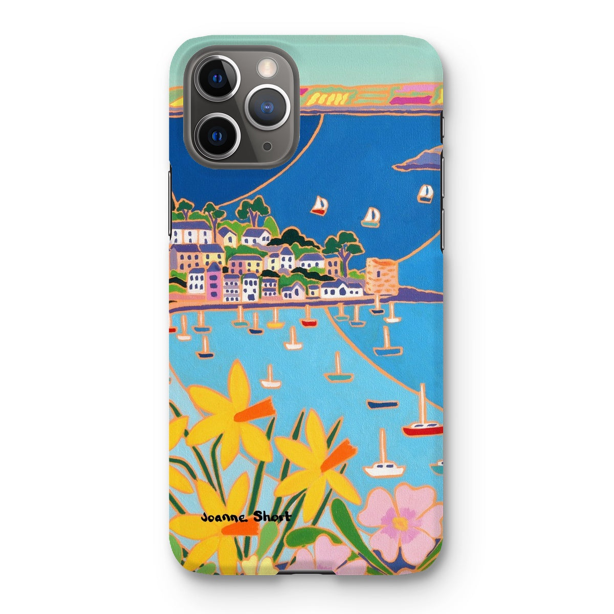 Snap Art Phone Case. Polruan, Fowey River. Artist Joanne Short. Cornwall Art Gallery