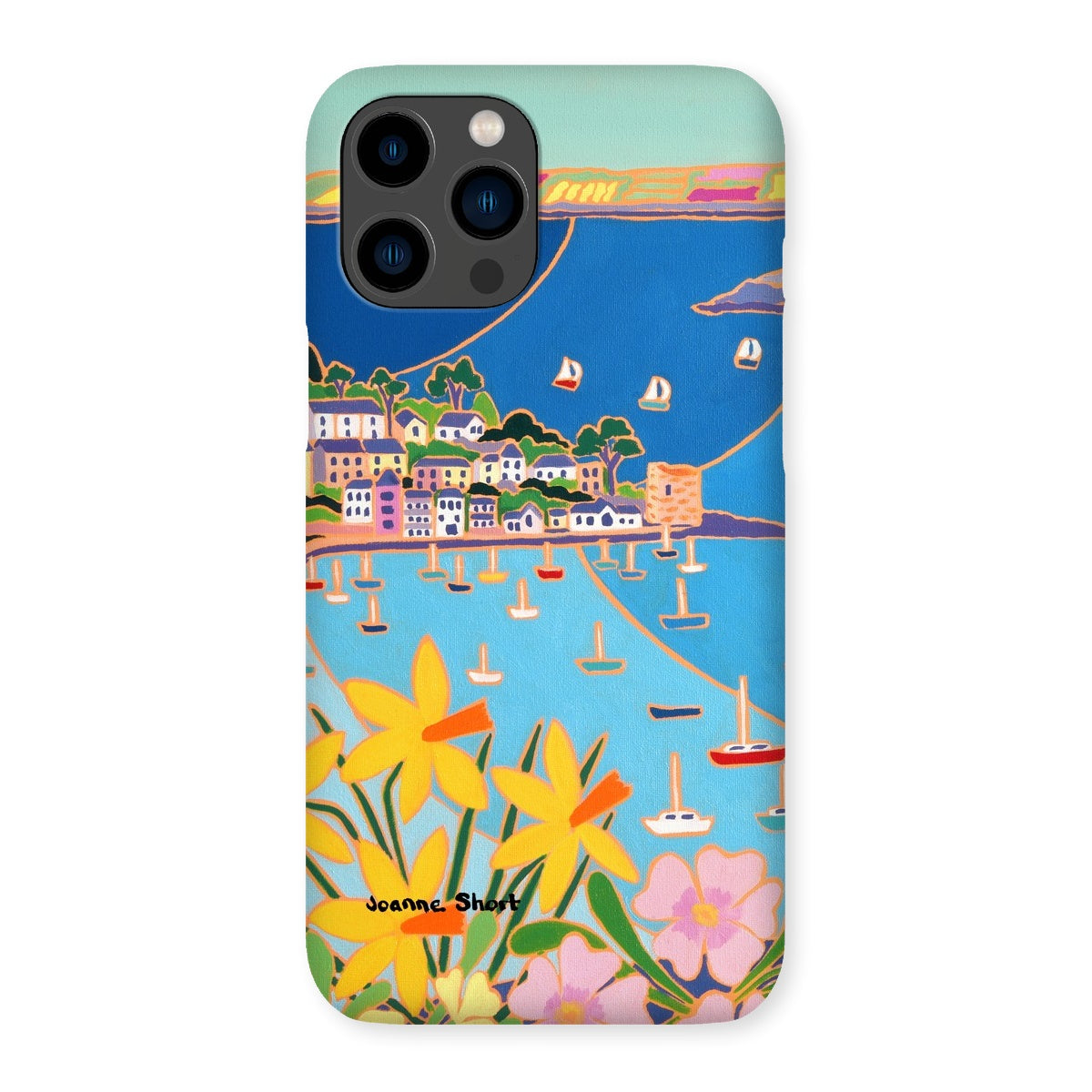 Snap Art Phone Case. Polruan, Fowey River. Artist Joanne Short. Cornwall Art Gallery