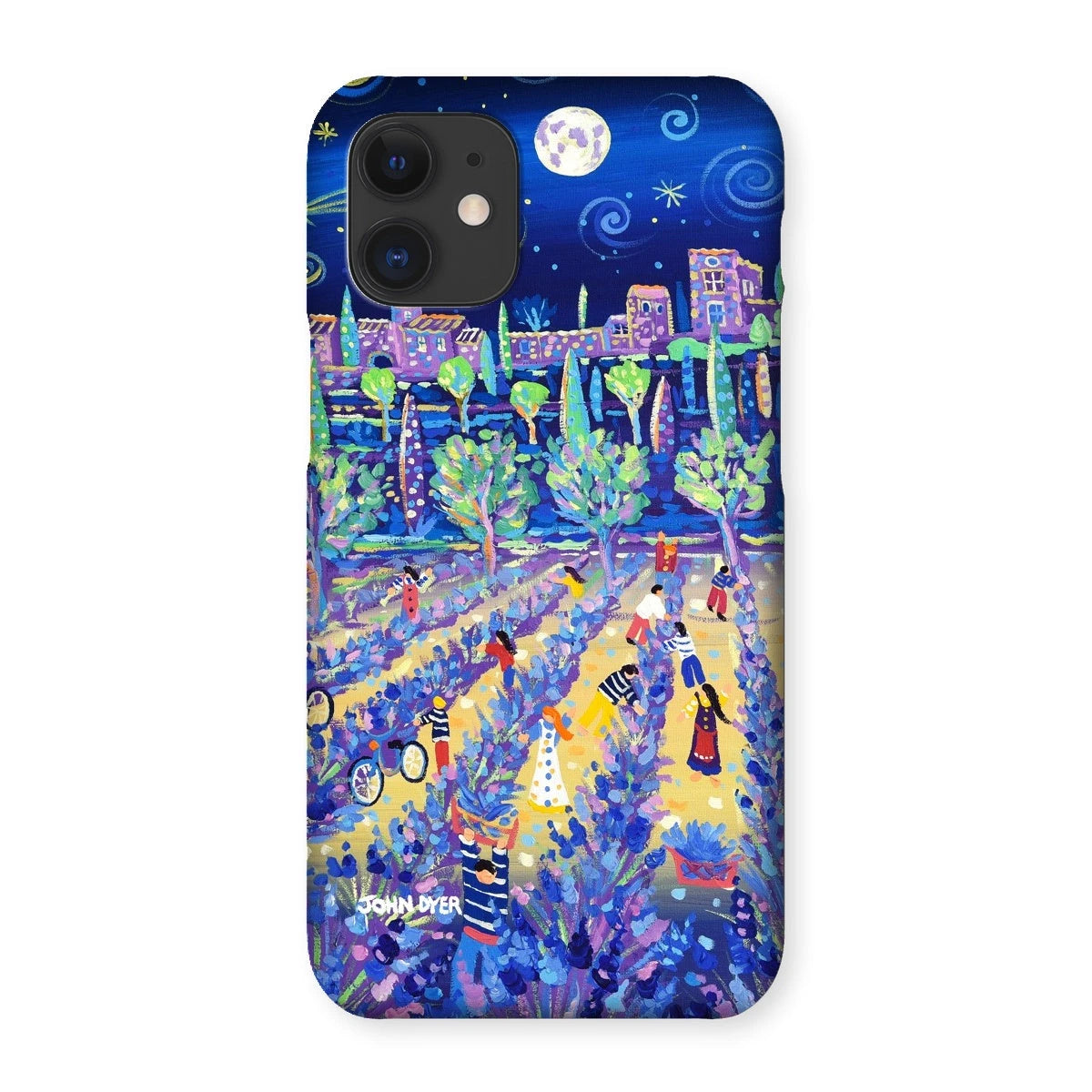 Snap Art Phone Case. Lavender Pickers, Provence, France. Artist John Dyer. Cornwall Art Gallery. John Dyer