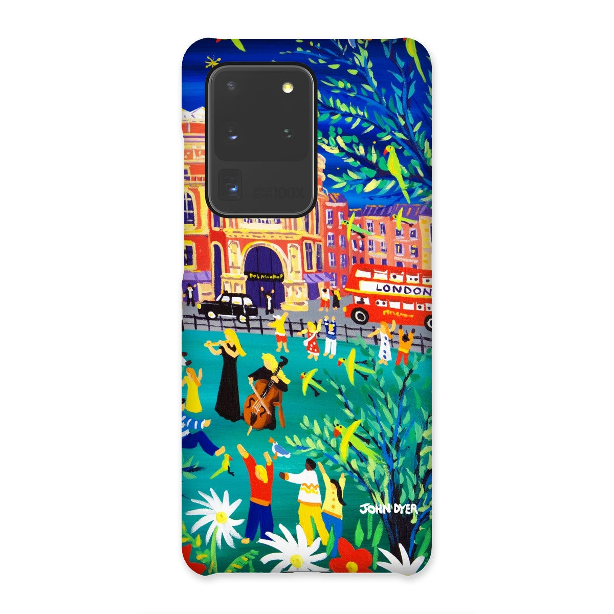 Snap Art Phone Case. Royal Albert Hall, Hyde park, London. Musicians. Artist John Dyer. Cornwall Art Gallery