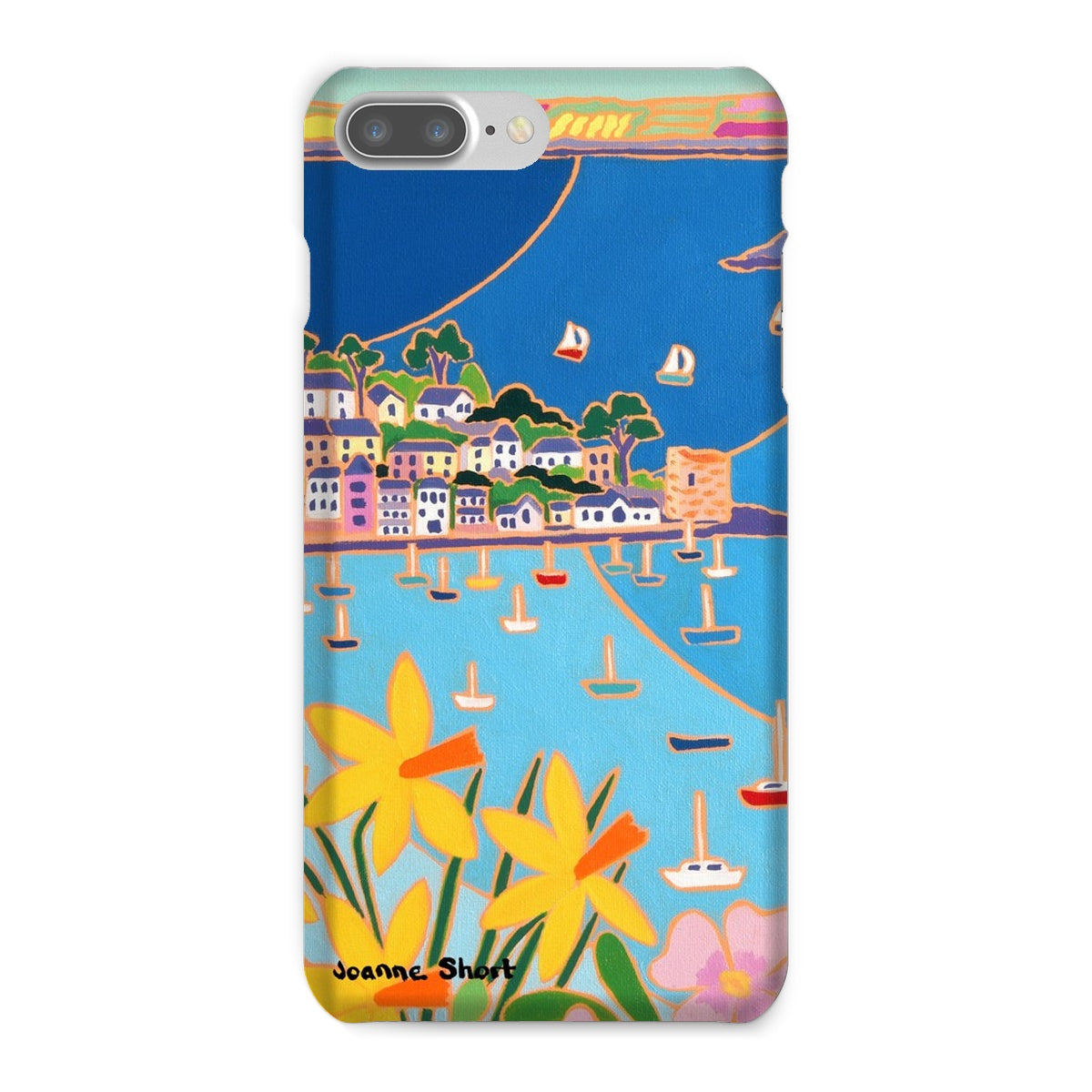 Snap Art Phone Case. Polruan, Fowey River. Artist Joanne Short. Cornwall Art Gallery
